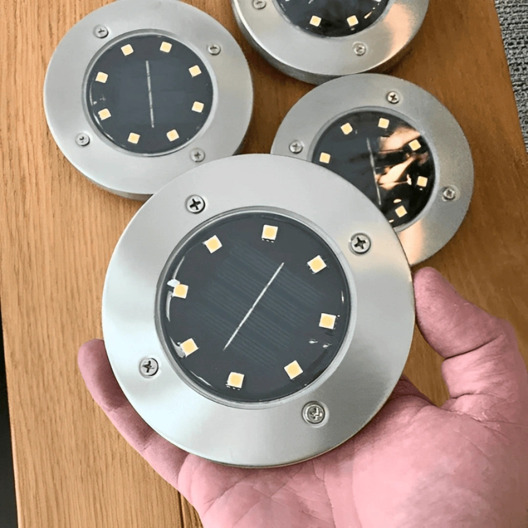 Pack luzes solares automáticas para jardim