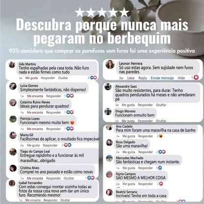 Parafusos sem furos