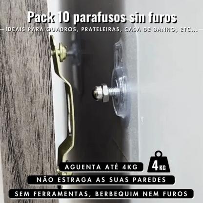 Parafusos sem furos