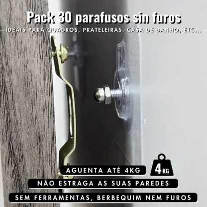 Parafusos sem furos