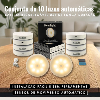 Luz LED recarregável com sensor de movimento