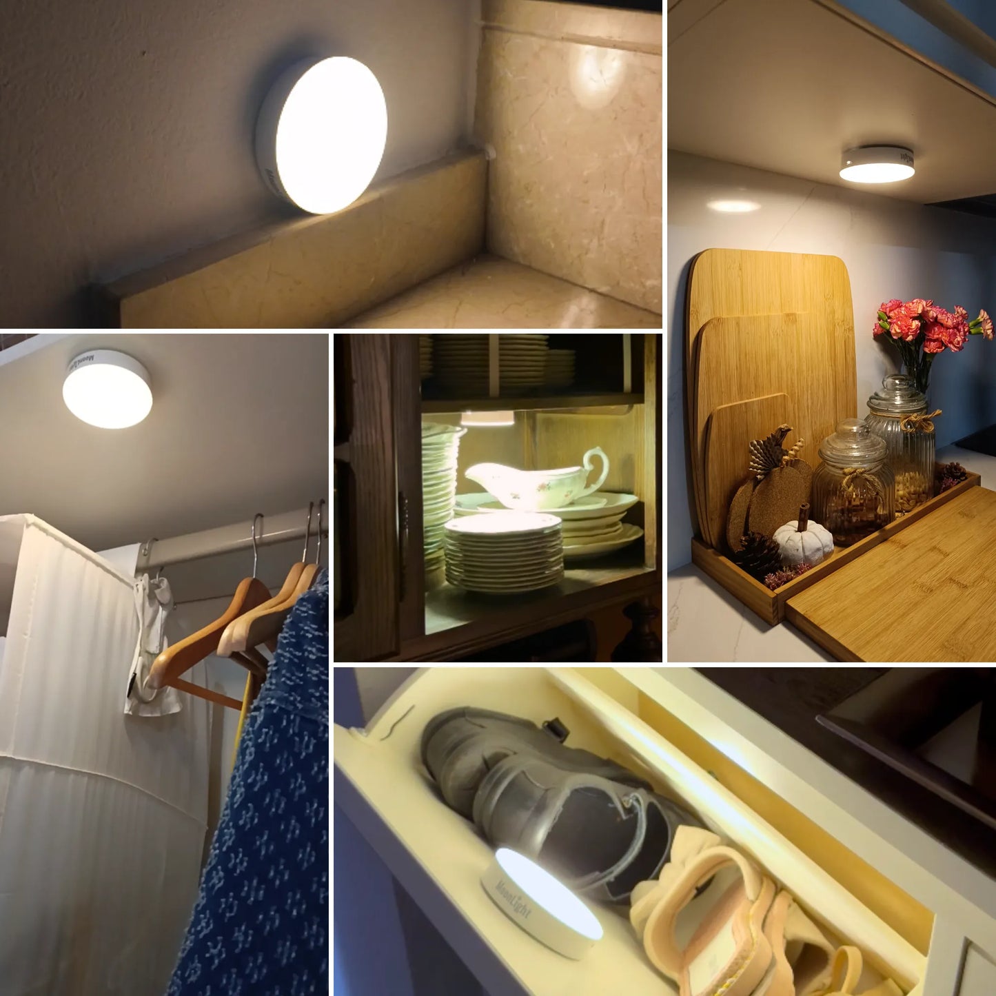 Luz LED recarregável com sensor de movimento